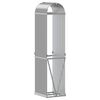 vidaXL Porte-bûches gris clair 40x45x170 cm acier galvanisé