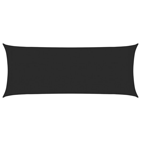vidaXL Voile d'ombrage 160 g/m&sup2; Noir 2x4,5 m PEHD