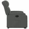 vidaXL Fauteuil inclinable &eacute;lectrique gris fonc&eacute; tissu