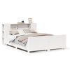 vidaXL Cadre de lit sans matelas blanc 150x200 cm bois de pin massif