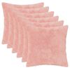 vidaXL Housse de coussin 6 pc HEERLEN Rose 40 x 40 cm
