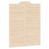 vidaXL Portes battantes 100 x 40 cm Bois de pin massif Naturel