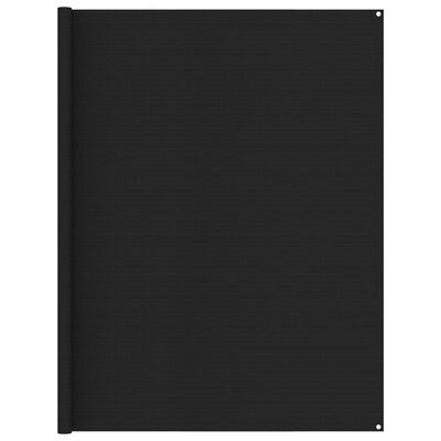 vidaXL Tapis de tente 250x600 cm Noir