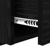vidaXL Cabinet de chevet avec tiroir 2 pcs Ch&ecirc;ne noir 50 x 32,5 x 80cm