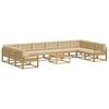 vidaXL Ensemble de canap&eacute;s d'ext&eacute;rieur 11 pc Blanc et Beige