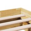 vidaXL Cadre de lit sans matelas 135x190 cm bois massif de ch&ecirc;ne
