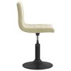 vidaXL Chaise pivotante de salle &agrave; manger Cr&egrave;me Velours