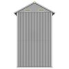 vidaXL Abri de jardin gris clair 192 x 152,5 x 237 cm en acier galvanisé
