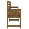 vidaXL Banc de jardin marron miel 159,5x48x91,5 cm bois de pin massif
