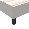 vidaXL Sommier &agrave; lattes de lit avec matelas Gris clair 140x200cm Tissu