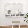 vidaXL Armoire &agrave; miroir avec LED blanc 90x31,5x62 cm