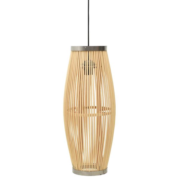 vidaXL Lampe suspendue Osier 40 W 23x55 cm Ovale E27