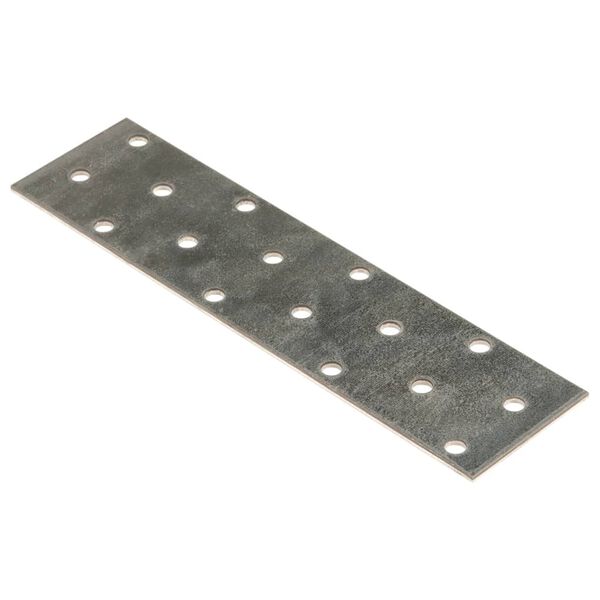 vidaXL Plaques perfor&eacute;es 60 pcs 2 mm 160x40 mm acier galvanis&eacute;