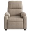 vidaXL Fauteuil inclinable taupe tissu microfibre