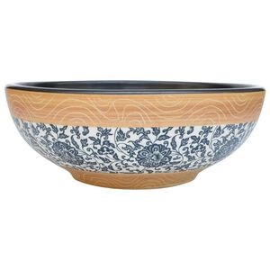 vidaXL Vasque &agrave; poser multicolore rond &Phi;41x14 cm c&eacute;ramique