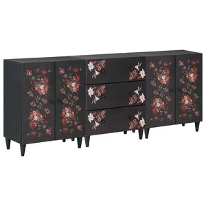 vidaXL Armoires de rangement 3 pc Motif Motif 180 x 33 x 75 cm