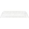 vidaXL Serre avec cadre en acier blanc 40 m&sup2; 8x5x2,3 m