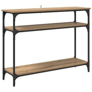 vidaXL Table console Ch&ecirc;ne artisanal 100 x 29 x 75 cm