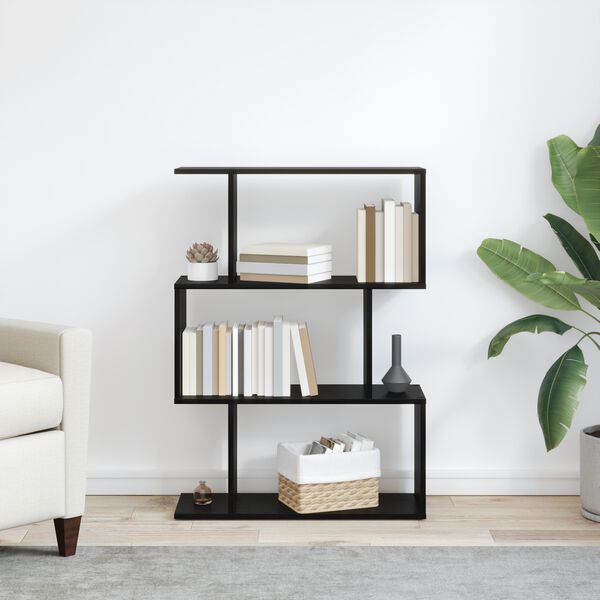 vidaXL Biblioth&egrave;que Ch&ecirc;ne noir 70 x 24 x 97 cm Bois d'ing&eacute;nierie