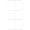 vidaXL Porte coulissante blanc 102,5x205 cm verre tremp&eacute; aluminium