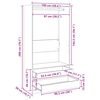vidaXL Garde-robe Blanc 100x50x200 cm Bois d'ing&eacute;nierie