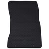 vidaXL Tapis de voiture 4 pcs Noir TPE