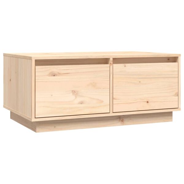 vidaXL Table basse 80x50x35 cm Bois massif de pin