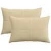 vidaXL Housse de coussin 2 pcs ALMELO Vert gris 30 x 50 cm