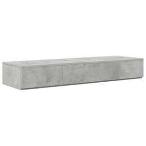 vidaXL Bureau de studio Gris b&eacute;ton 152 x 40 x 19,5 cm