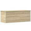 vidaXL Bo&icirc;te de rangement ch&ecirc;ne sonoma 90x35x35 cm bois d'ing&eacute;nierie