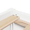 vidaXL Lit avec matelas blanc 120x190 cm bois massif de pin
