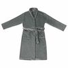 vidaXL Robe de bain sans capuche Gris foncé xxxl Flanelle