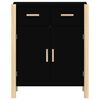 vidaXL Buffet Noir 62x38x75 cm Bois d'ing&eacute;nierie