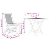 vidaXL Ensemble de salle à manger pour jardin 3 pcs Marron