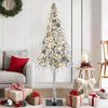 vidaXL Sapin de No&euml;l avec 150 LED Blanc 150 cm PE et Acier