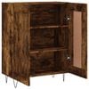 vidaXL Buffet ch&ecirc;ne fum&eacute; 69,5x34x90 cm bois d'ing&eacute;nierie