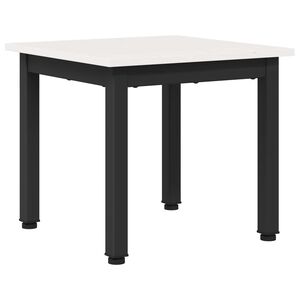 vidaXL Table basse Blanc 40 x 40 x 36 cm Bois de pin massif