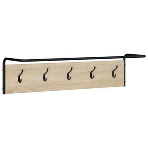 vidaXL Porte-manteau Ch&ecirc;ne Sonoma 100 x 30 x 25 cm Bois d'ing&eacute;nierie
