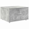 vidaXL Armoire &agrave; tiroirs avec roue Gris b&eacute;ton 55 x 45 x 31 cm