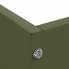 vidaXL Bordure de Pelouse 6 pcs Vert olive 60 x 60 x 13 cm Acier