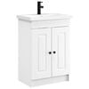 vidaXL Ensemble de mobilier de salle de bain Blanc 56 x 37,5 x 81 cm