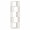 vidaXL Biblioth&egrave;que/S&eacute;parateur de pi&egrave;ce Blanc 51x25x163,5cm Pin solide