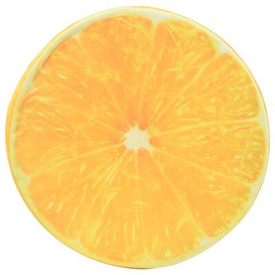 vidaXL Coussin 2 pcs Imprimé fruits Orange
