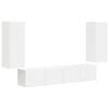 vidaXL Ensemble de meuble TV mural 4 pc Blanc Bois d'ing&eacute;nierie