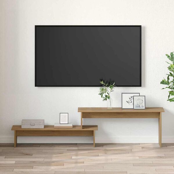 vidaXL Ensemble meuble TV Chêne artisanal 180 x 30 x 43 cm