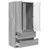 vidaXL Armoire Gris Sonoma 79,5 x 49 x 156 cm Bois d&rsquo;ing&eacute;nierie
