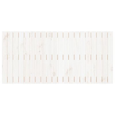 vidaXL Tête de lit murale Blanc 127,5x3x60 cm Bois massif de pin