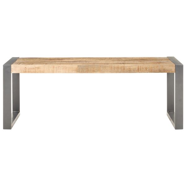 vidaXL Table basse 110x60x40 cm Bois de manguier brut