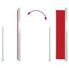 vidaXL Auvent lat&eacute;ral r&eacute;tractable 140 x 300 cm Rouge