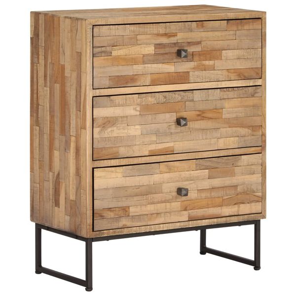 vidaXL Ensemble de buffet 3 pcs Bois de teck recycl&eacute;